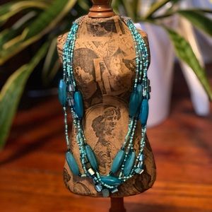 🧩 2/$20 Set of Matching Beaded Earrings & Necklace NWT